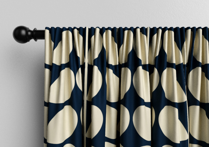 Orla Kiely Jumbo Solid Stem, Whale - Made to Measure Curtains - Image 9